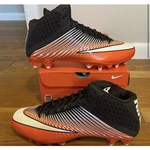 Nike Mens Vapor Speed 3/4 Mid Football Cleats Black Orange Bengals New Size 11